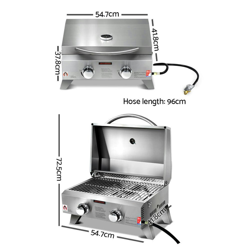 Portable 2 Burner Gas