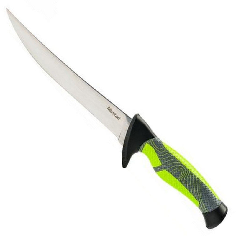 Mustad Pro Fish Filleting Kit -3 x Fishing Knives,Knife Sharpener in Roll Up Bag