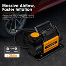 San Hima 12V Single Cylinder Air Compressor 200L/min 150PSI Portable Digital