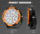 Lightfox Starrix 7inch Osram LED Driving Light 1Lux@1,287M IP68 15,366 lumen