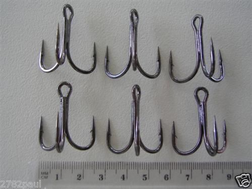 1 Pack of Mustad 36329 3x Strong UltraPoint Treble Fishing Hooks