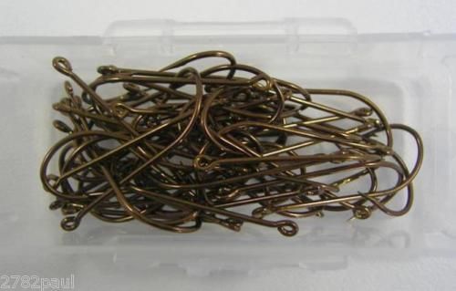 1 Box of Mustad 4190 Bronze Kendal Kirby Fishing Hooks