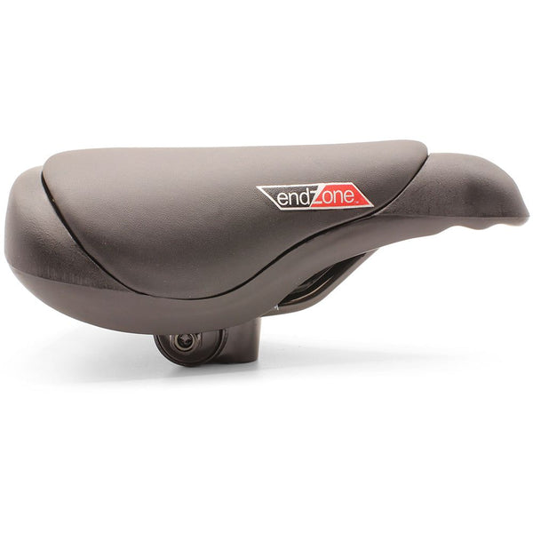 Endzone BMX Style Black Vinyl Freestyle Bike Saddle Seat