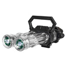 Automatic Electric Gatling Water Gun Dual-barrel with LED Kids Toys Pool Black