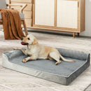 Pawz Orthopedic Dog Bed Memory Foam Cushion Cat Calming Mat Washable XXL Grey