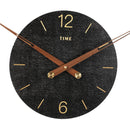 Yezi 50cm Large Wall Clock Modern Big Numeral Metal Round Face In/Outdoor Decor