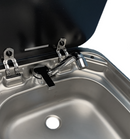 Dometic/Smev Stainless Steel Basin With Glass Lid and Tap