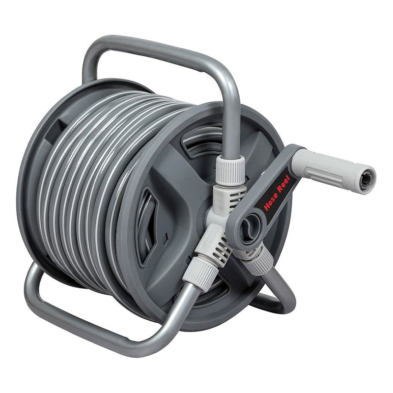 Traderight Water Hose Reel Holder 1/2'' X 20m Garden Watering Home Car Washing