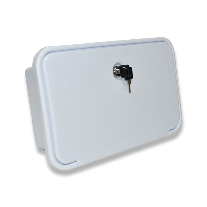 Coast to Coast Watermarked external shower box unit caravan--WHITE