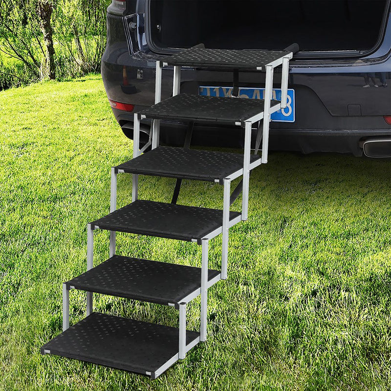 Pawz Dog Ramp Pet Stair Car SUV Travel Step Foldable Portable Lightweight Ladder