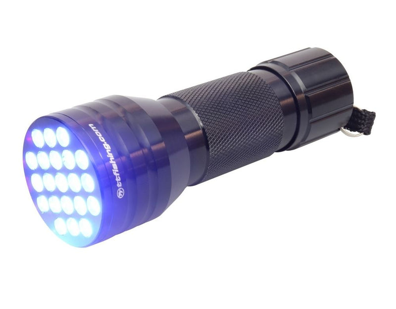 TT Fishing 21 LED Compact UV Flashlight - Bright Hi-Output Torch