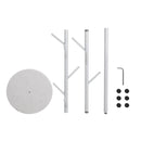 Levede Coat Rack Hat Clothes Stand Hanger Garment Hook Tree Rail Organizer White