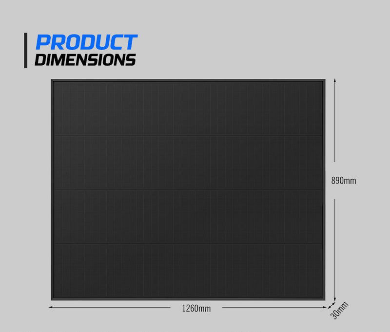 Atem Power 12V 200W Solar Panel Kit Mono Shingled Caravan Power Charging Camping