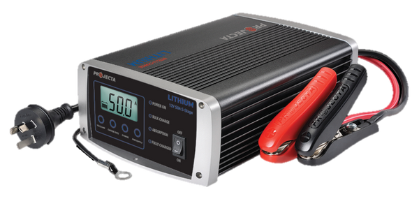 Projecta 50 amp Battery Lithium Charger 12V Automatic 5 Stage