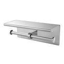 Traderight Group  Toilet Paper Holder Double Roll Stainless-Steel Hook Bathroom Rack Wall Mount