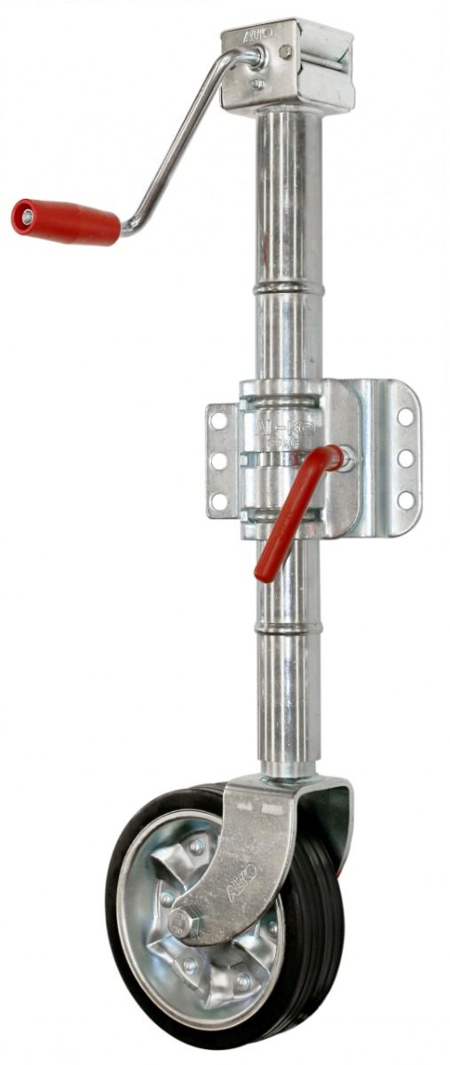 AL-KO 628500BX Jockey Wheel, Side Wind 200mm (8") with Clamp, Zinc