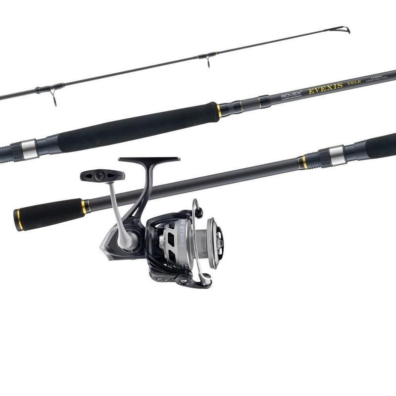 Rovex Evexis 8ft Telescopic 6-8kg Rod & Reel Travel Combo w/Air Strike 4000 Reel