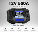 Atem Power Battery Monitor With Shunt High Low Voltage 500A Wire 12V Battery