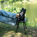 Camping Tactical Folding Stool Pony Seat Black