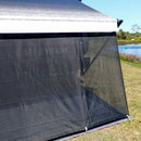 Aussie Traveller Sunblocker Long Side Wall - Black - 3.96m (14')