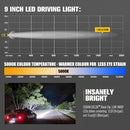 Lightfox Starrix 9inch Osram LED Driving Light 1Lux@1,655M IP68 22,912 lumen