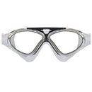 Mirage Lethal Black Adult Oversize Swimming Goggles with Silicone Ear Plugs