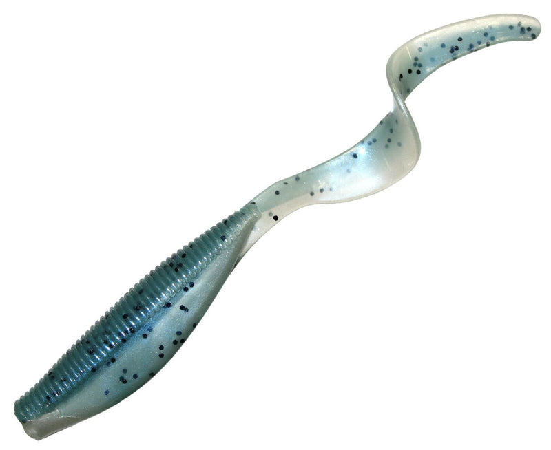 Zman 3 Pack of 7 Inch Streakz Curly Tailz Soft Plastic Lures - NUKED PILCHARD GLOW