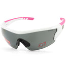 Dirty Dog Sport Wix Shiny White Pink/Grey Women's Cycling Sunglasses