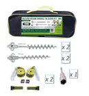 Awning Tie Down Kit Mk1 with Screw in Aluminum Secura-Pegs® Tent Pegs Camping