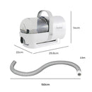 Pawz 7 In 1 Pet Grooming Kit Vacuum Dog Cat Hair Dryer Remover Clipper Brushes