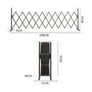 Traderight Group  Garden Yard Fence Aluminium Barrier Garden Fencing Security Gate Dog Pet Outdoor
