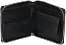 Dents Avon Mens Zip Smooth Nappa Leather Wallet  - Black (RFID Blocking)