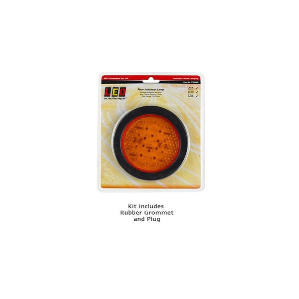 LED Autolamps 110AMG Rear Indicator 	with Grommet, 12-24V, Blister