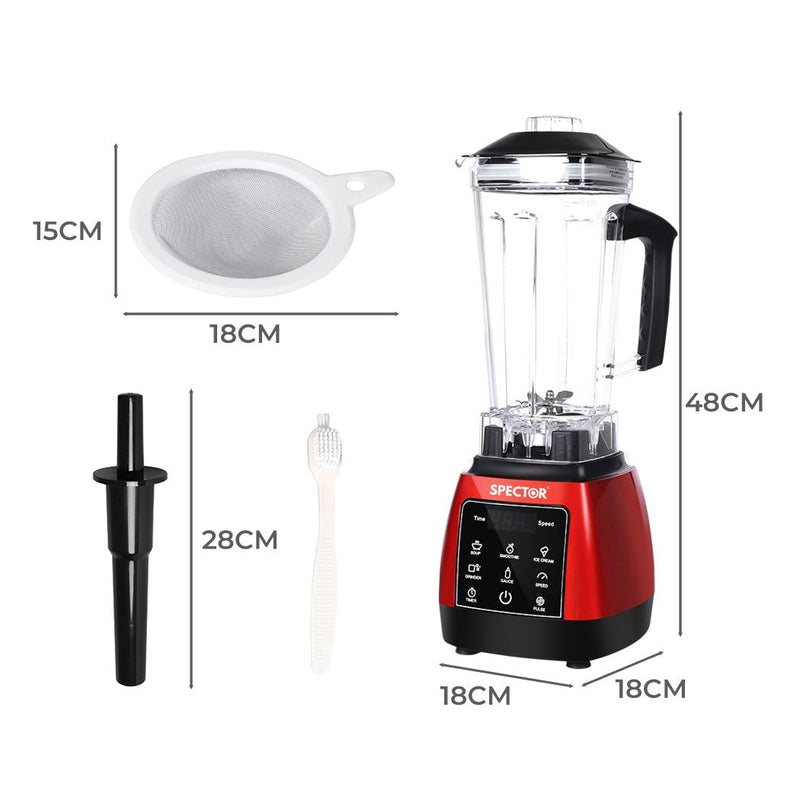Spector 2L Commercial Blender Mixer Food Processor Juicer Smoothie Ice Crush