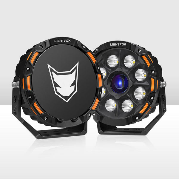 Pair 9inch Osram Laser LED Driving Lights 1Lux @ 1,937m 19,478Lumens