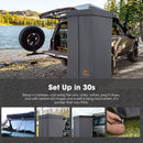 San Hima Shower Awning Tent Instant Ensuite Fold-Out & 8L Gas Hot Water Heater