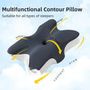 Butterfly-Shaped Orthopedic Memory Foam Pillow Cervical Neck Support Grey