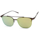 Dirty Dog Breaker Satin Brown/Gold Fusion Mirror Polarised Unisex Sunglasses