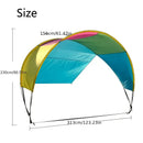 Rainbow Suncover Beach Tent - Patented Design, 10.5' x 11.5', Fits 4-6 Adults