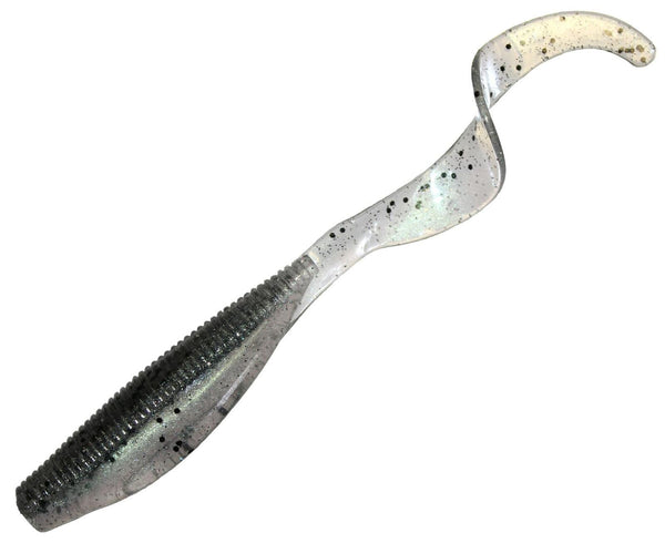 Zman 3 Pack of 7 Inch Streakz Curly Tailz Soft Plastic Lures - SMOKY SHAD