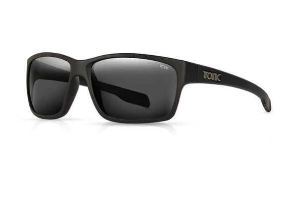 Tonic Titan Oversized Sunglasses - Glass Grey Photochromic Lens with Black Frame