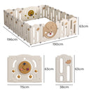 Bopeep Kids Playpen Baby Safety Gate Toddler Fence Child Play Game Toy 18 Panels