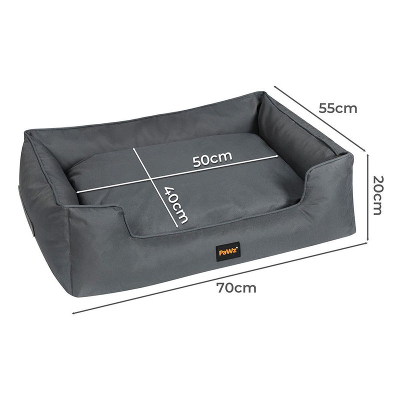 Pawz Waterproof Pet Dog Calming Bed Orthopaedic Sofa Removable Washable Medium
