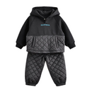 Boys Winter Fashion Stitching Quilted Sports Suit