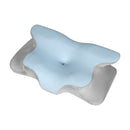 Dreamz Contour Memory Foam Pillow Cervical Neck Shoulder Pain Relief Blue