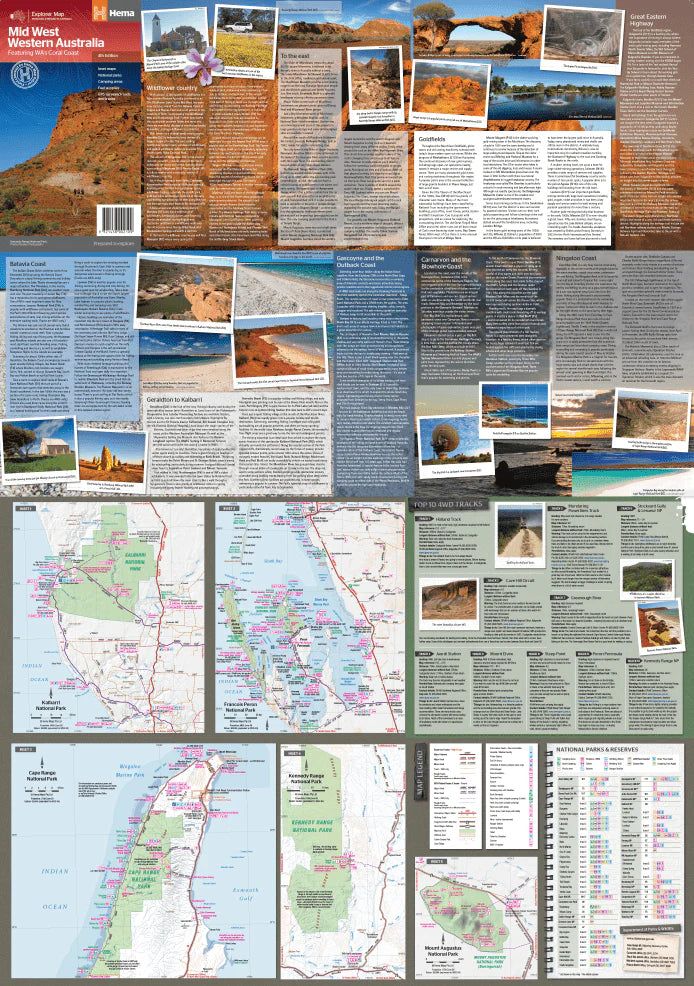 HEMA - Mid West Western Australia Map