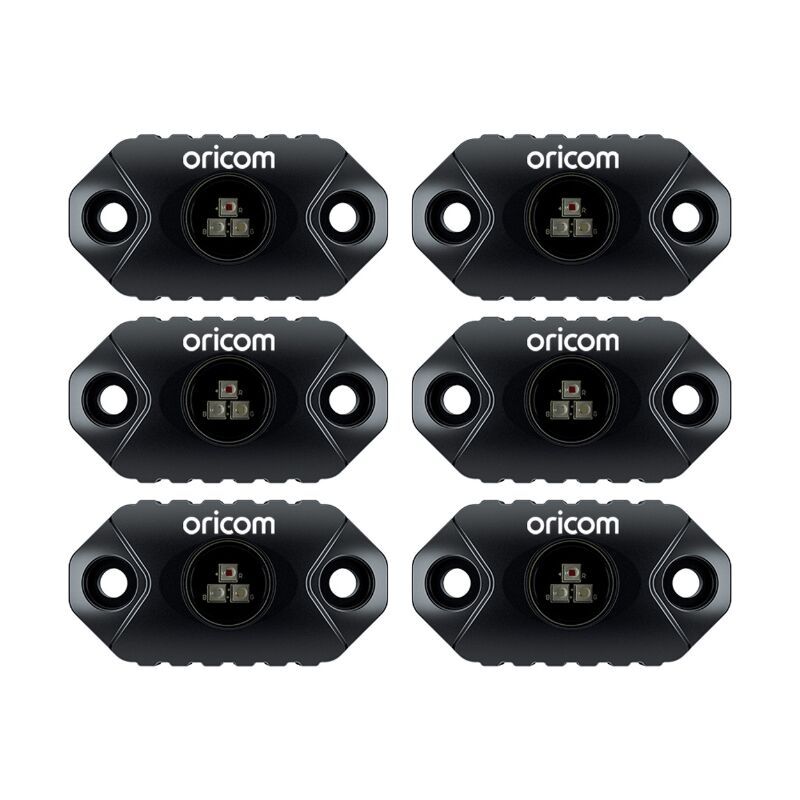 Oricom App Controlled LED Rock Light 6 Pack RGB