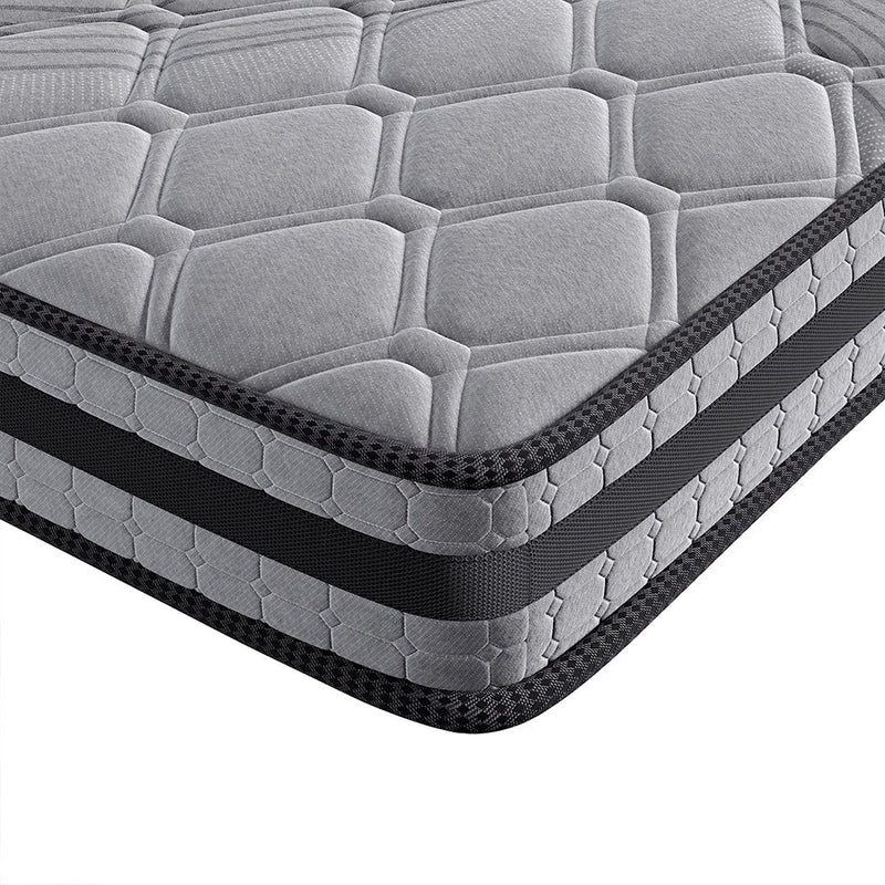 Dreamz Spring Mattress Bed Pocket Egg Crate Foam Medium Firm King Single 22cm