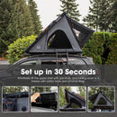 San Hima Kalbarri Lite Gen 2 Rooftop Tent Grey+200W Solar Panel+Ladder & Rack