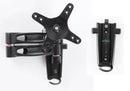 Dual arm LCD TV bracket with 2 mounting brackets